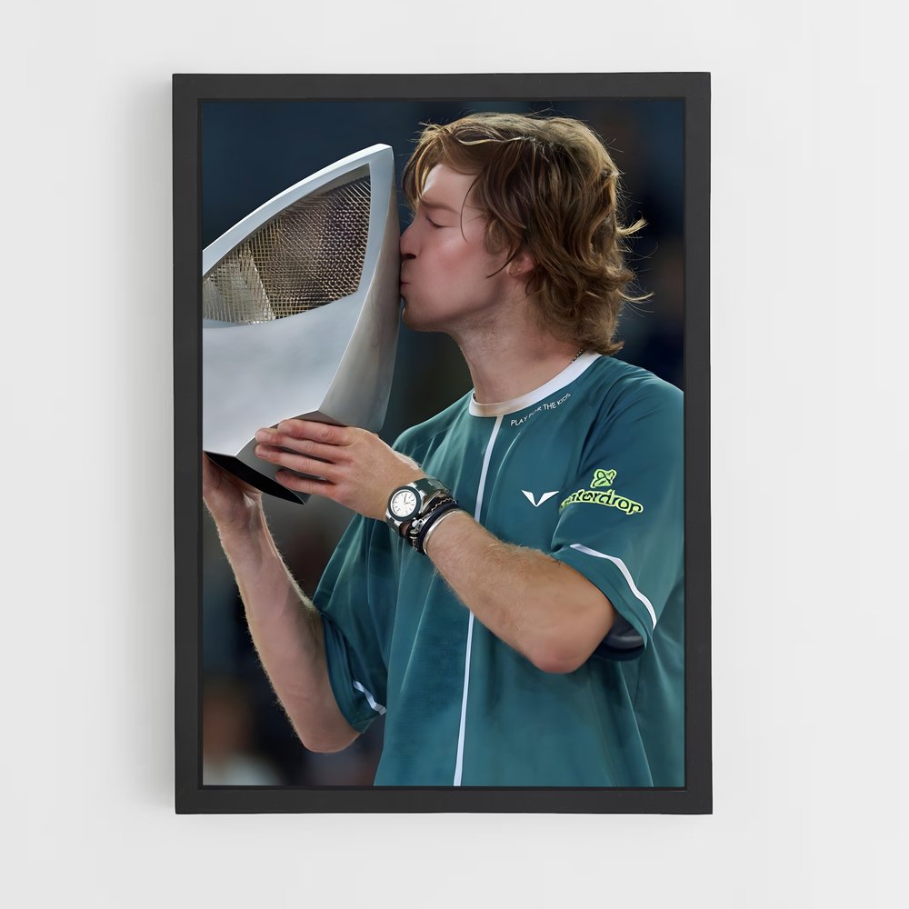 Poster Andrey de rublev – affiche Tennis (vue 2)